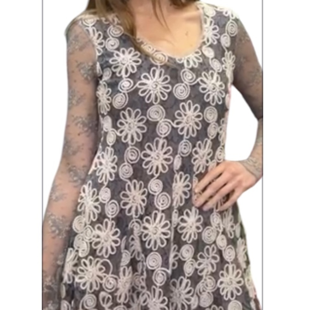 Aratta Floral And Lace Dress NWT
